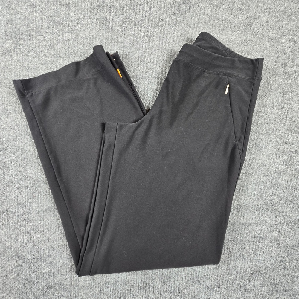 Lucy Tech Wide Leg Yoga Pants Womens Small Black Activewear Lounge Trousers